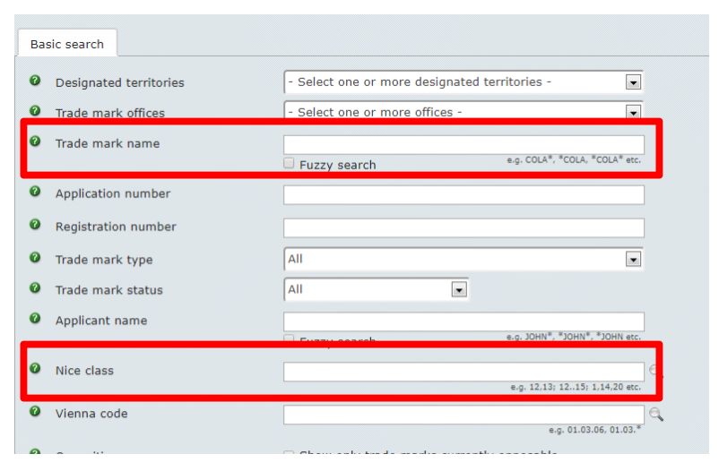 How to find registered on sale trademarks