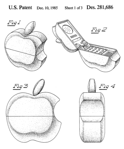 Apple logo design patent